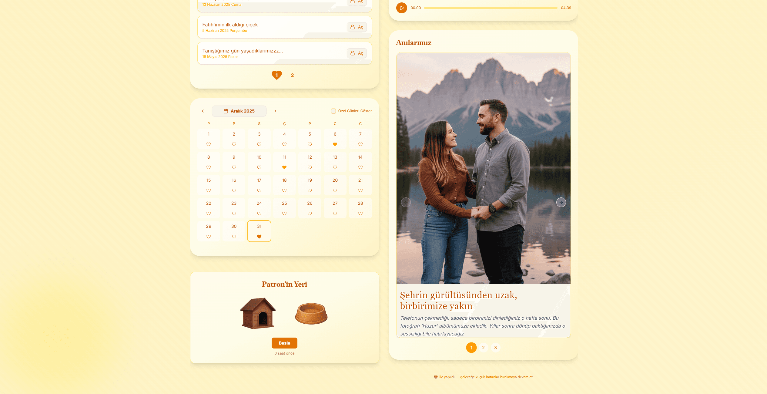 Sevgilinizle Dijital Anı Sitesi - Görsel 6