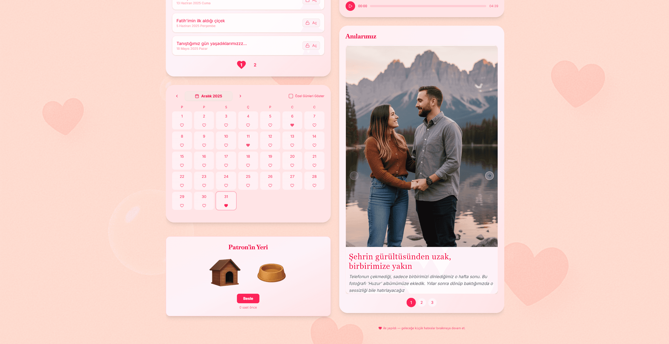 Sevgilinizle Dijital Anı Sitesi - Görsel 4